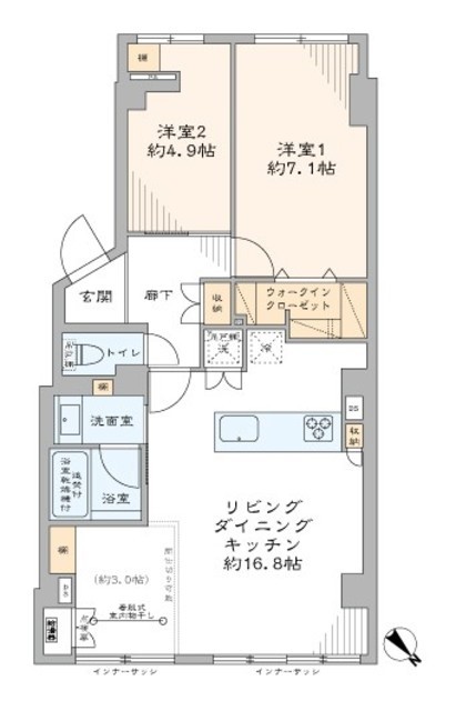 池田山ロイヤルマンション 地下2階 間取り図
