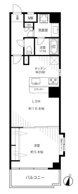 日本橋アムフラット 4階 間取り図