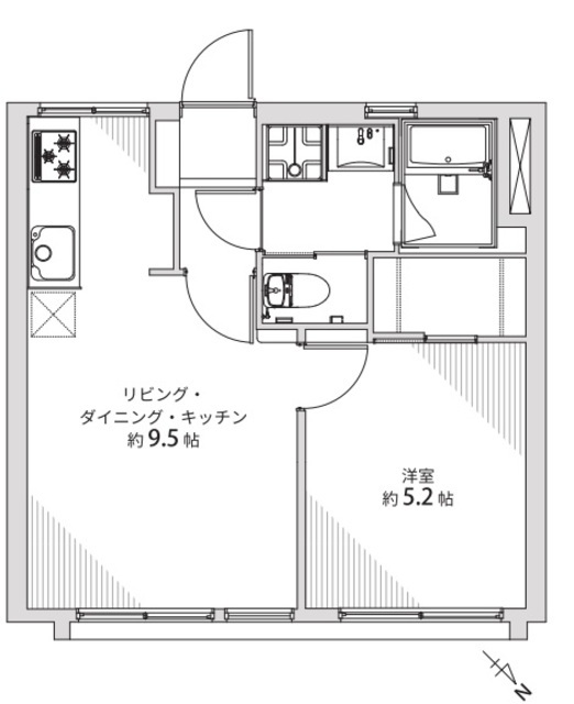 柿の木坂東豊エステート 9階 間取り図