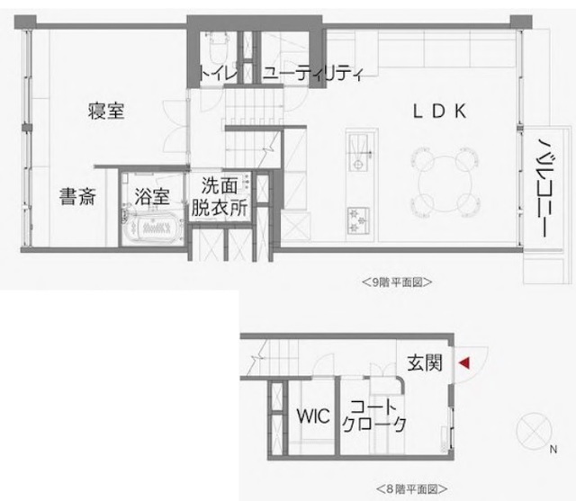 代田セントラルマンション 8階 間取り図
