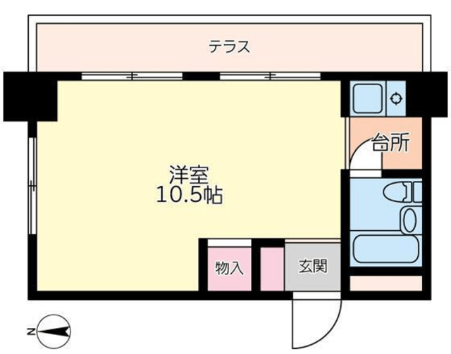 目黒三田フラワーマンション 1階 間取り図