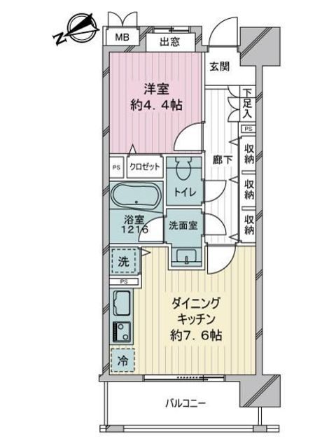 ライオンズマンション渋谷道玄坂 10階 間取り図
