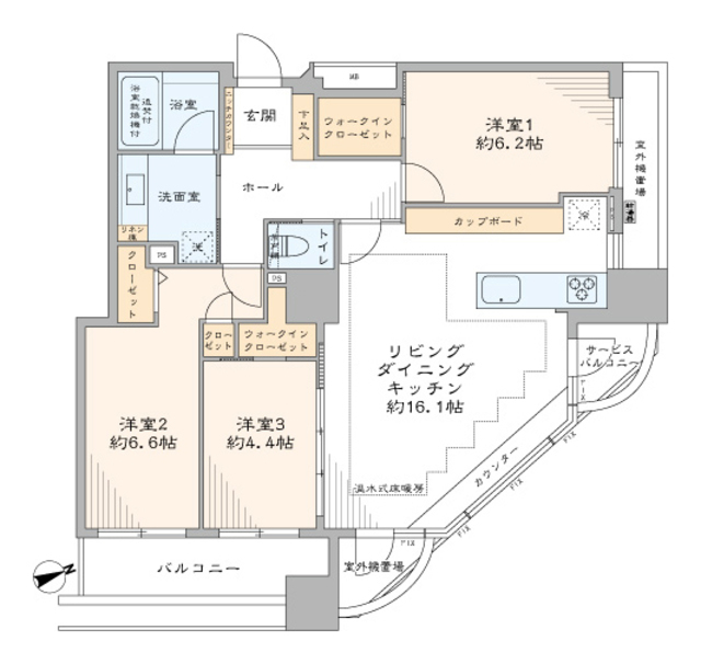西早稲田シティタワー 6階