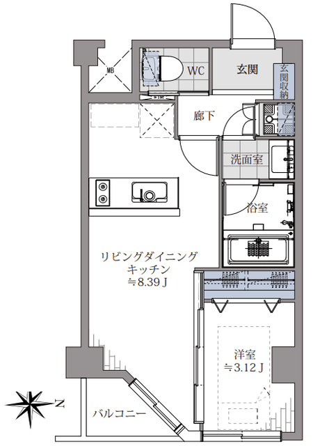 インペリアル赤坂フォーラム 6階 間取り図