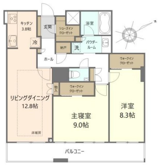 ザ・パークハウス西新宿タワー60 49階 間取り図