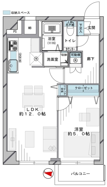 原宿ニュースカイハイツアネックス 5階 間取り図