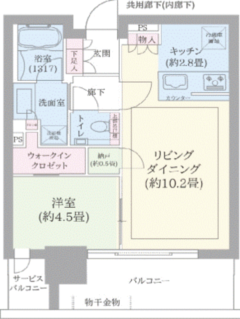 シティタワーズ東京ベイ　セントラルタワー 6階 間取り図