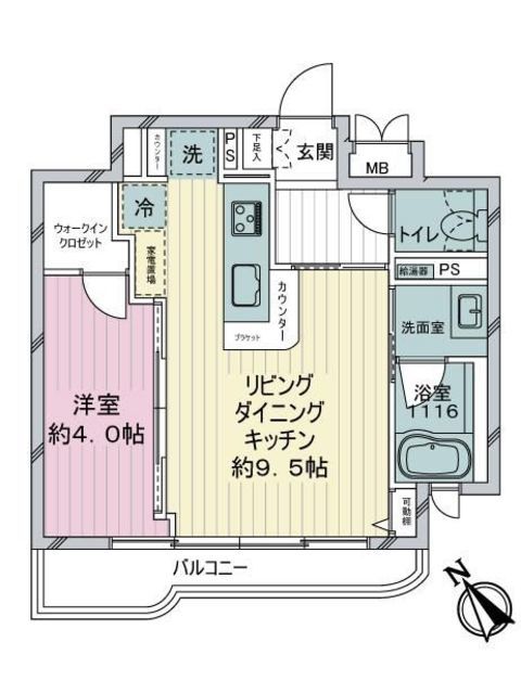 ジェイパーク青葉台アパートメント 3階 間取り図
