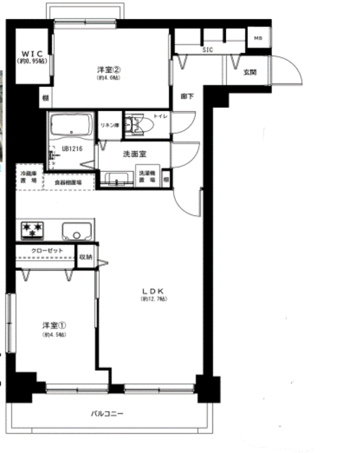 上野ダイカンプラザ 3階 間取り図