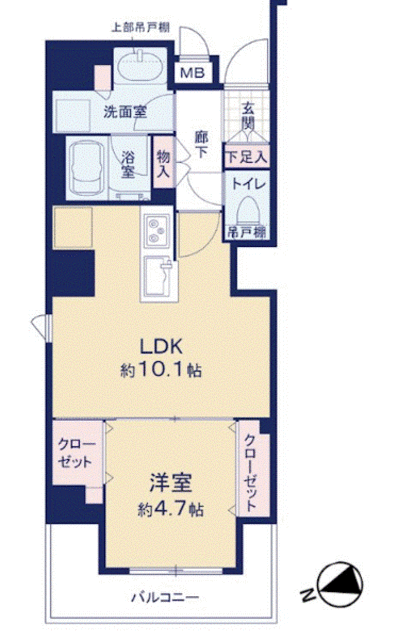 サンヴィヴァン亀戸ノース 2階 間取り図