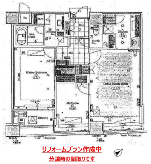 パークコート赤坂ザ・タワー 40階 間取り図