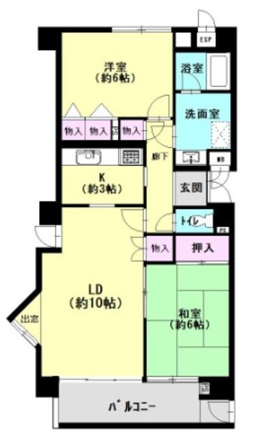 北新宿パークハイツ 2階 間取り図
