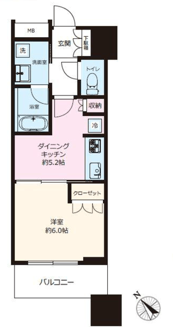 シティタワー池袋 4階 間取り図