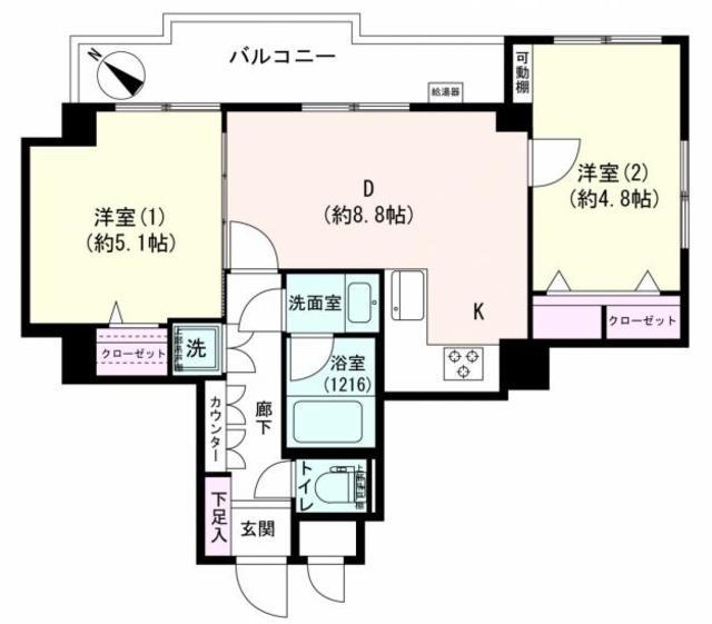 グランドメゾン駒沢 9階 間取り図