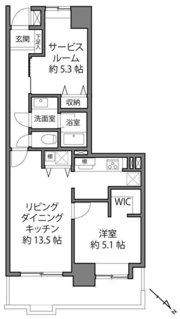 グランレーブ目白東 3階 間取り図