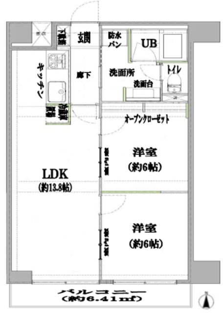 モンテベルデ新中野 7階 間取り図