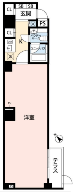 ミディアススカイコート赤坂 地下1階 間取り図