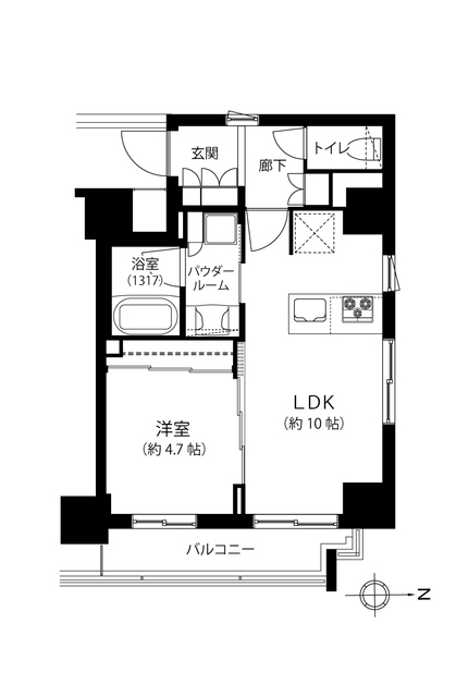 クレイシア・ヴァースクレイシア江戸川橋レーヴ 3階 間取り図