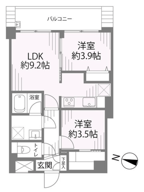 メイツ新宿なつめ坂 5階 間取り図