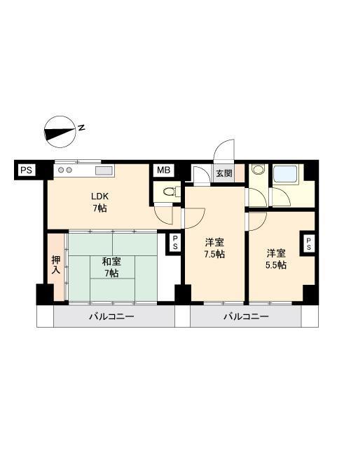 第23宮庭マンション 10階 成約済み（1941）