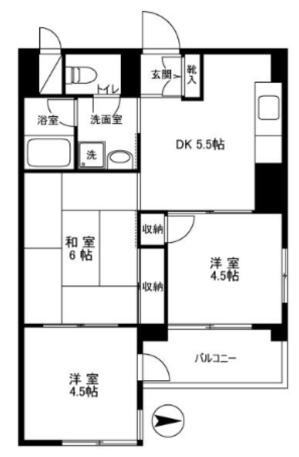 新宿第2アルプスマンション 10階 間取り図