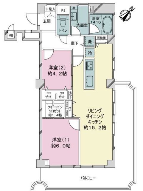 富士見ステータス 3階 間取り図