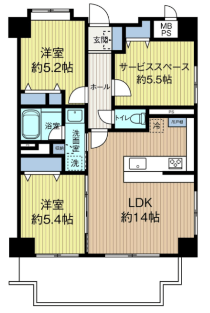 ルイシャトレ浅草 5階 間取り図